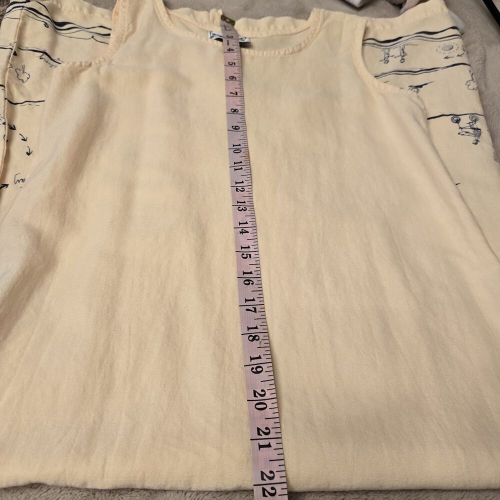 Dressing Clio Petites Women's 1990's Vintage Yellow Print Maxi Dress Size M Slit - Picture 9 of 11